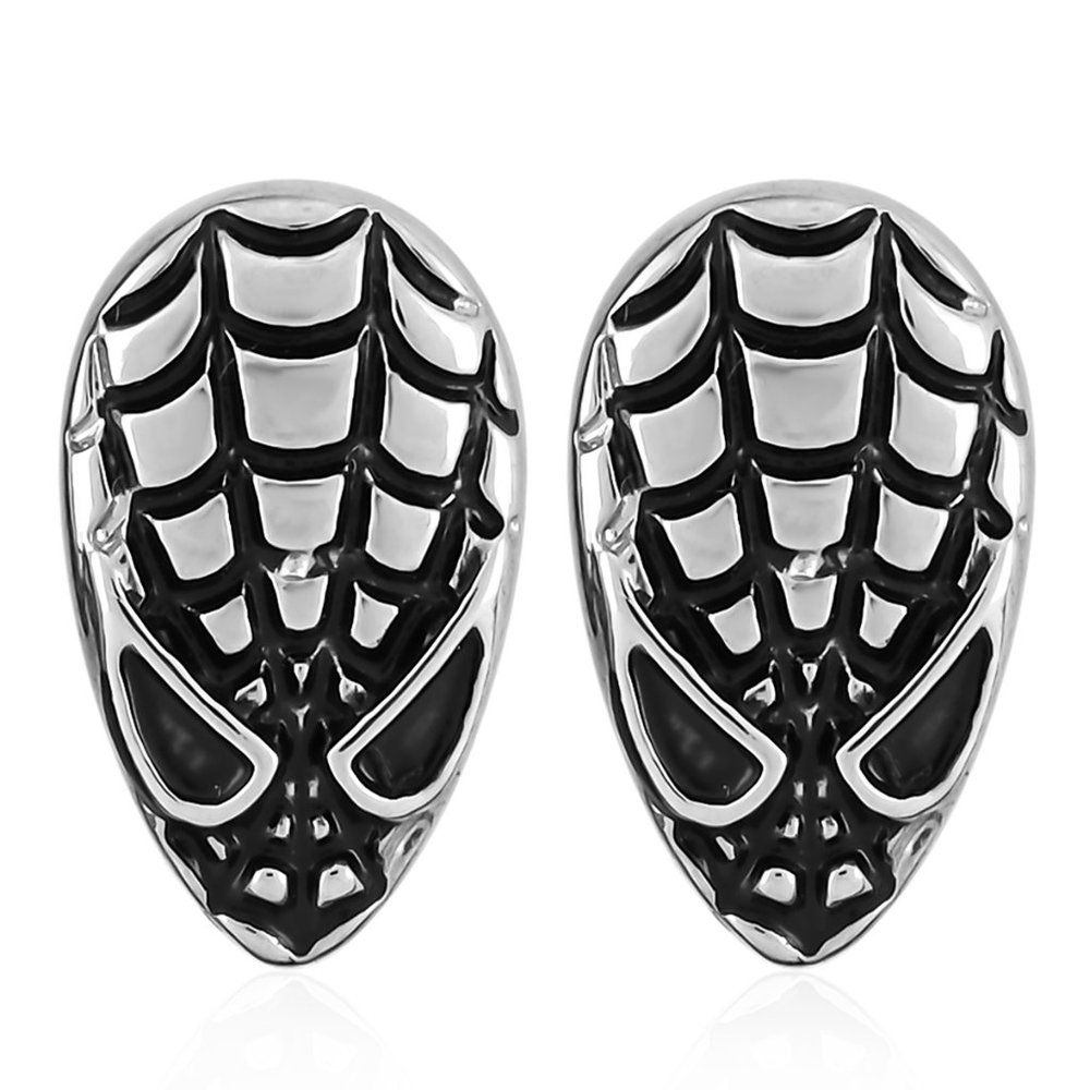 NEW Marvel Spider-Man Stud Earrings in Silvertone